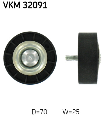 SKF VKM 32091 Hosszbordásszíj feszítő/vezető egység